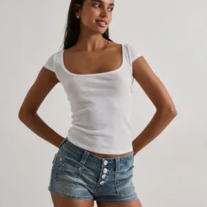 True Religion - Blå - Front Pocket Denim Mr Shorts F