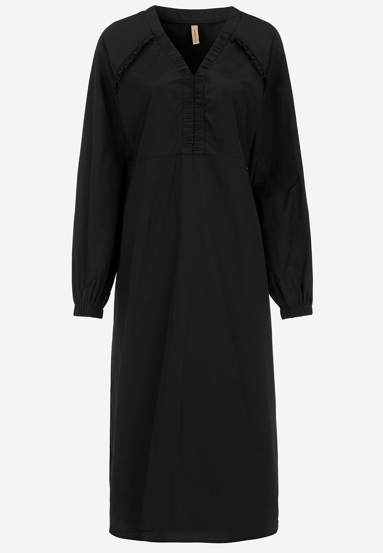 Vævet kjole i poplin Vævet kjole i poplin