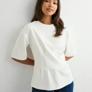 Vero Moda - Hvid - Vmtanya 2/4 Fitted Top Jrs Exp