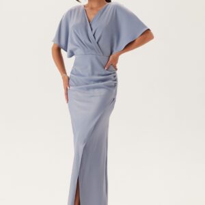 Wrap Satin Gown