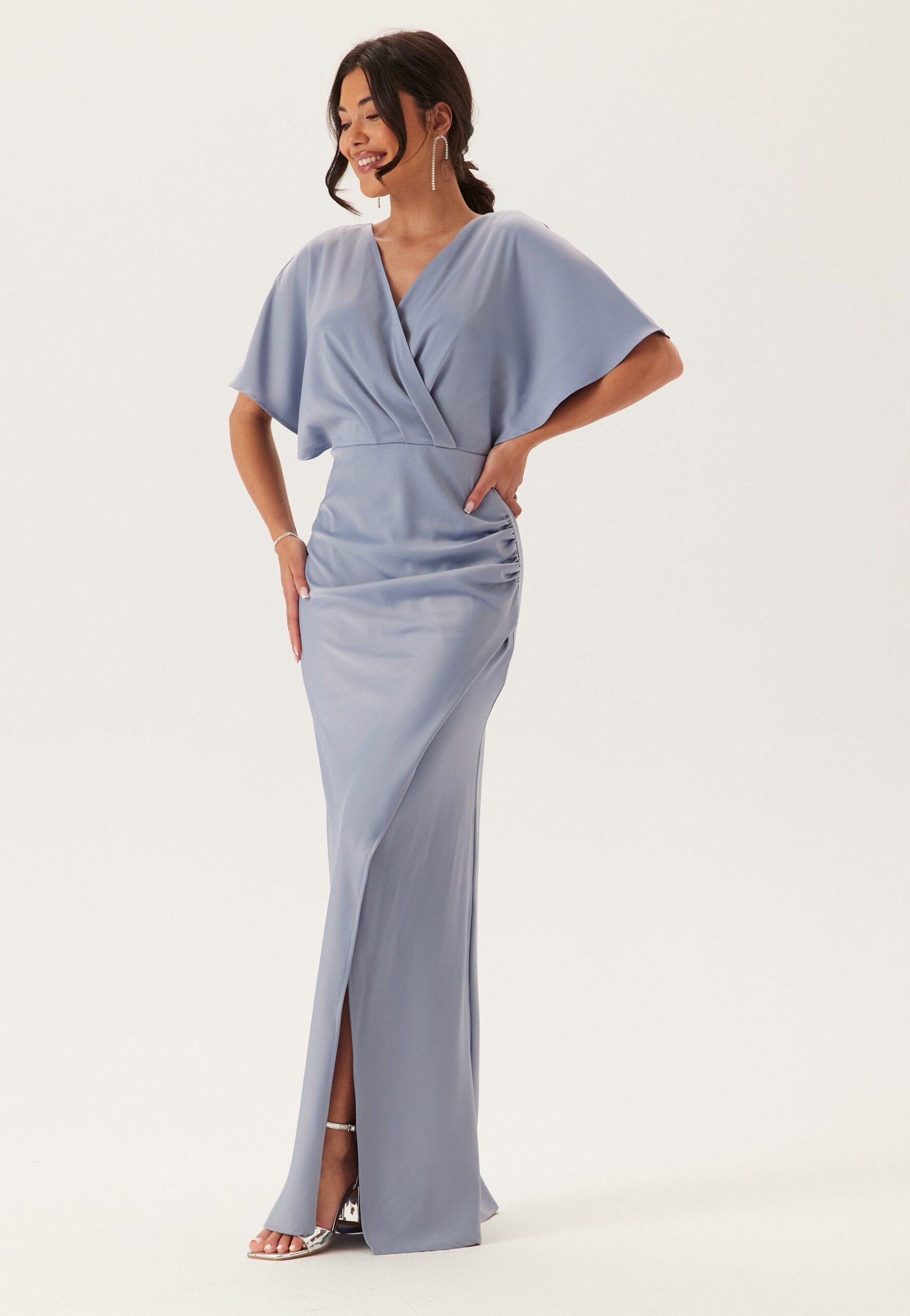 Wrap Satin Gown Wrap Satin Gown