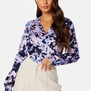 Aronia LS AOP Satin Shirt