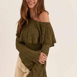 Asymmetric Lace Top