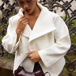 Ava High Neck Short Coat