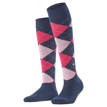 Burlington Strømper Queen Knee High Sock Blå/Rosa Str 36/41 Dame Burlington Strømper Queen Knee High Sock Blå/Rosa Str 36/41 Dame