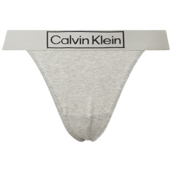 Calvin Klein Trusser Reimagined Heritage High Leg Thong Grå Small Dame Calvin Klein Trusser Reimagined Heritage High Leg Thong Grå Small Dame
