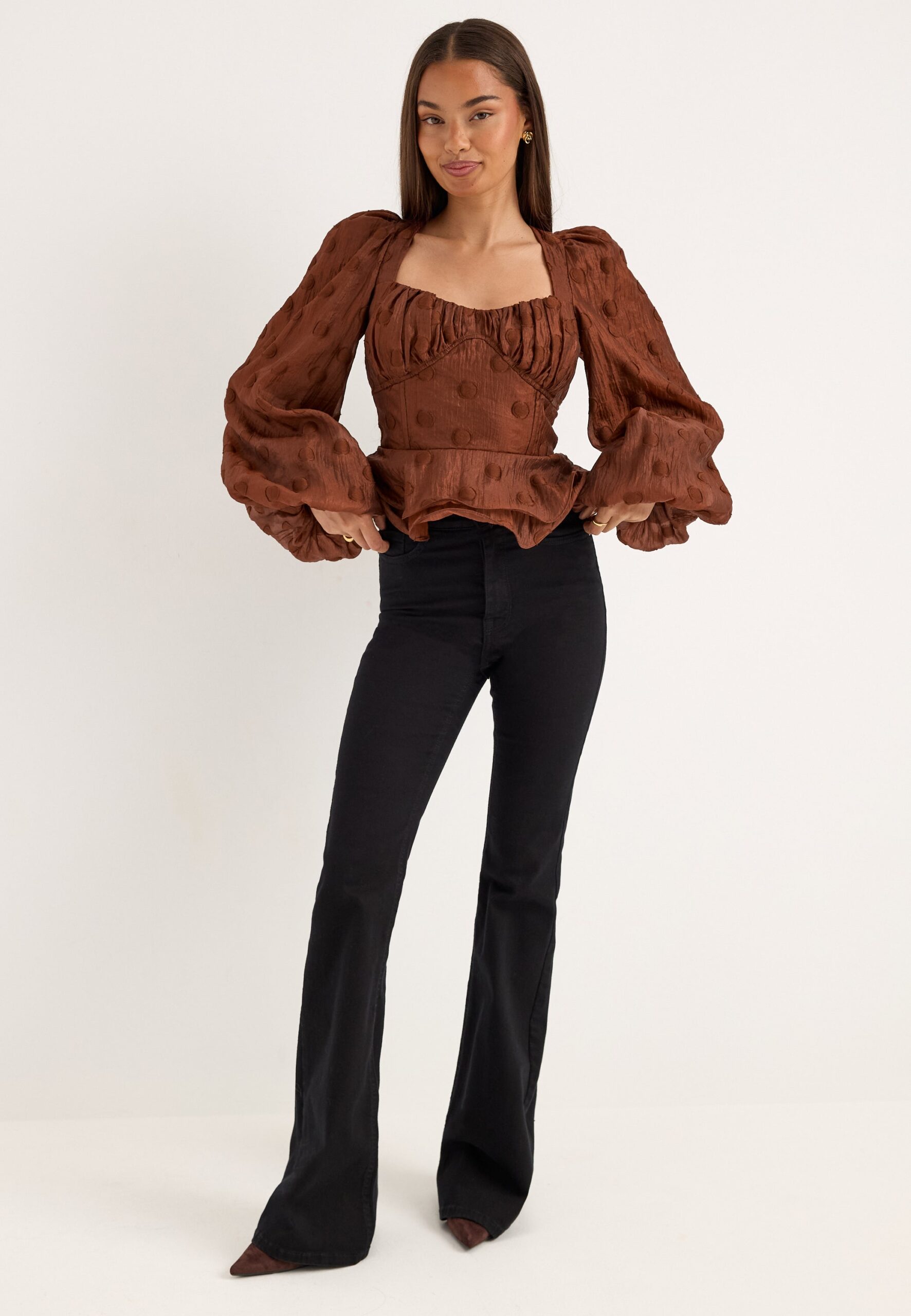 Corset Puff Sleeve Blouse Corset Puff Sleeve Blouse