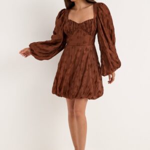 Corset Puff Sleeve Mini Dress