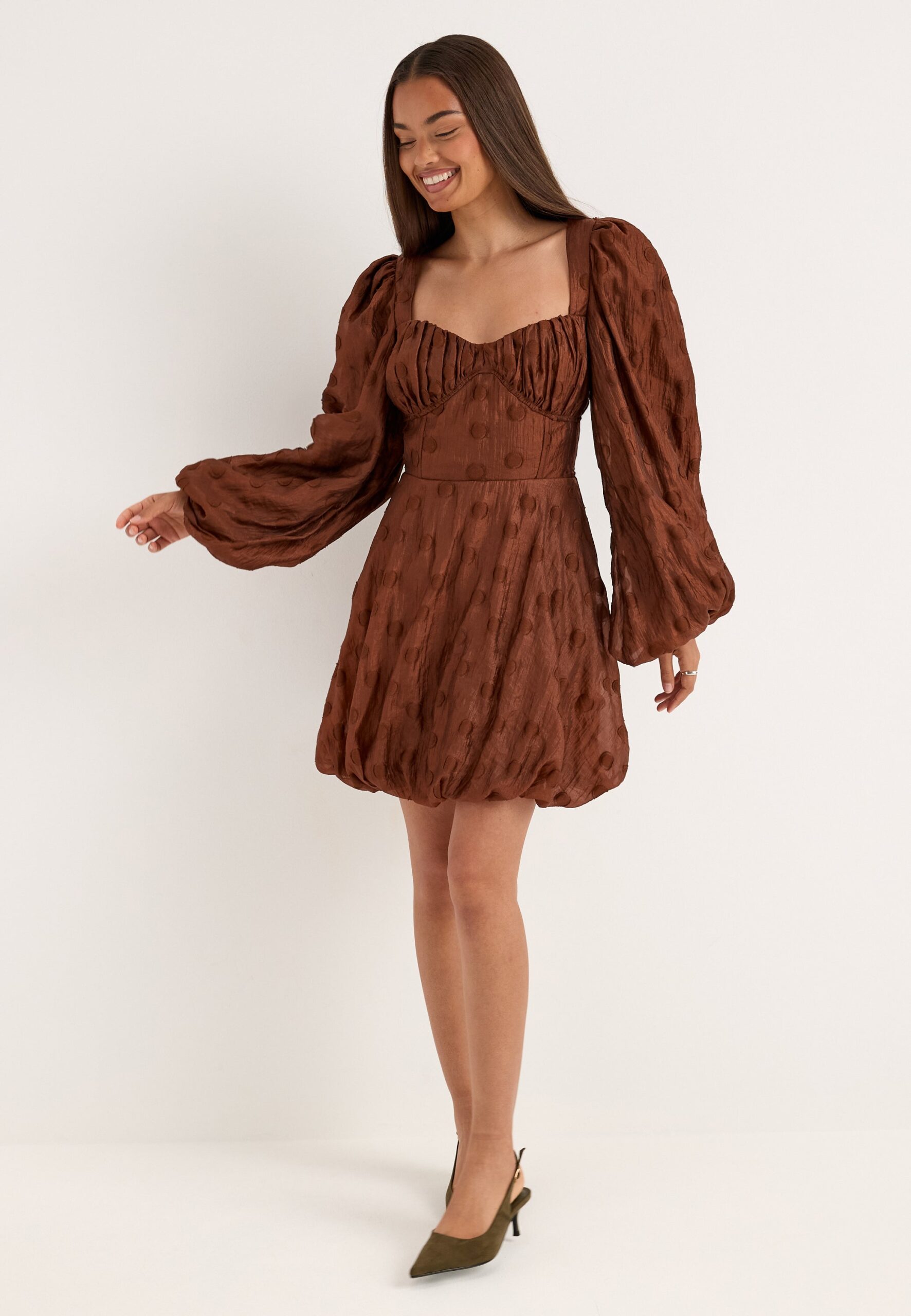 Corset Puff Sleeve Mini Dress Corset Puff Sleeve Mini Dress
