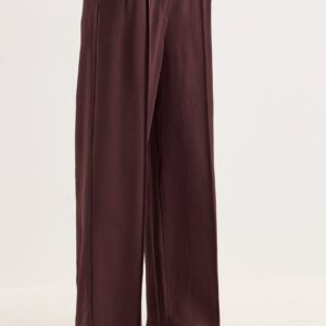 Crepe Front Seam Trousers