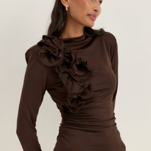 Flounce long Sleeve Top