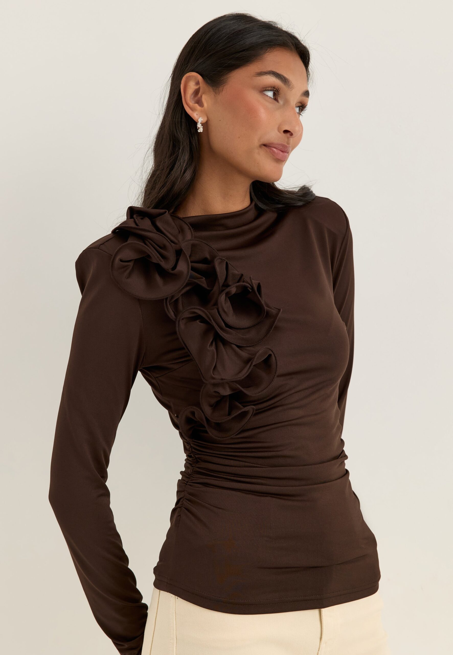 Flounce long Sleeve Top Flounce long Sleeve Top
