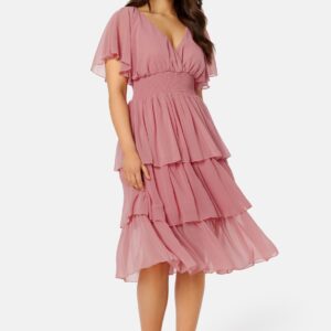 Flutter Tiered Midi Dress