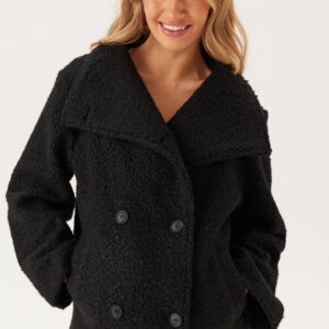 High Neck Short Bouclé Coat