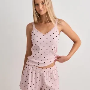 Hunkemöller - Pink - Short Jersey Rib Dot