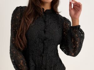 Lace Button Blouse