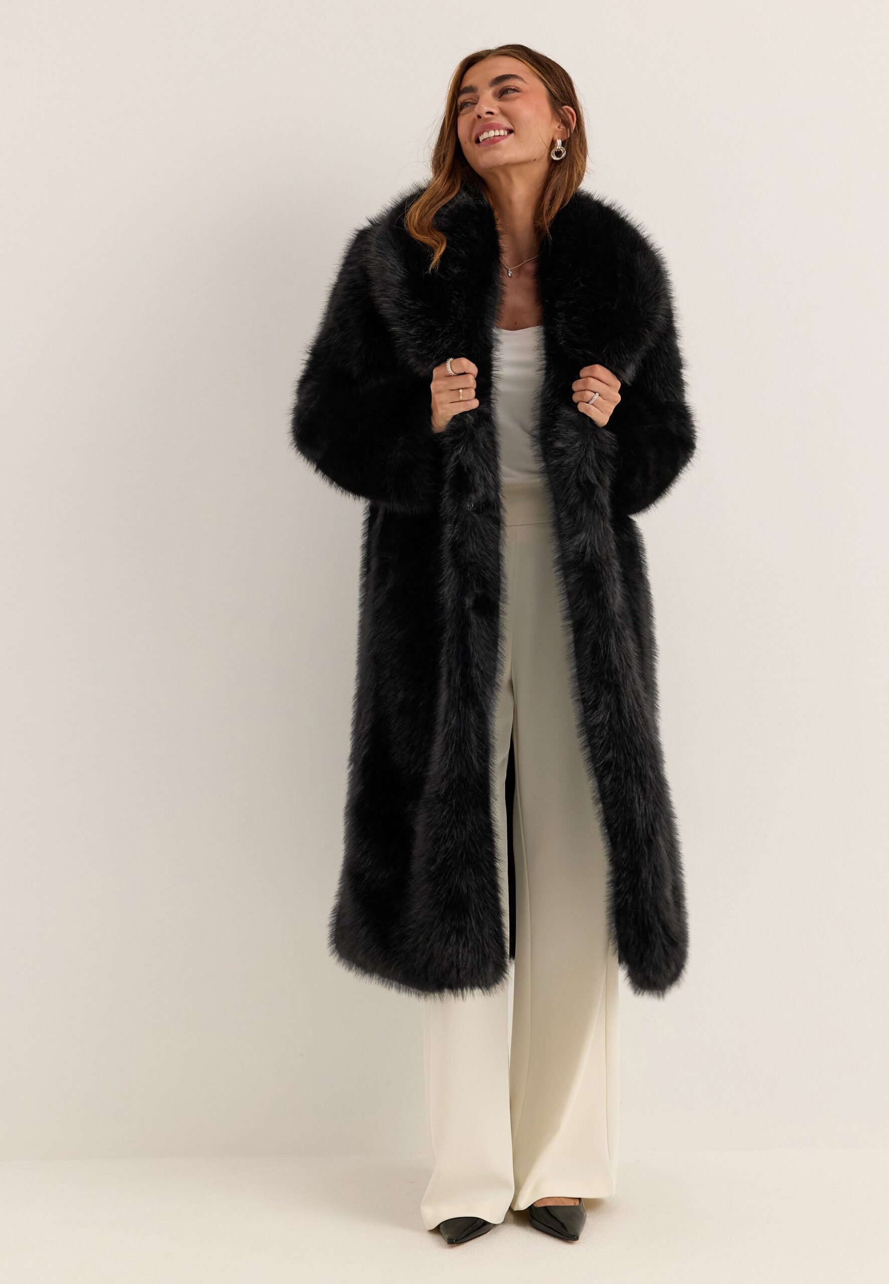 Long Faux Fur Coat Long Faux Fur Coat