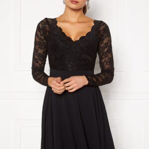 Long Sleeve Lace Skater Dress