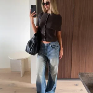 Nelly - Blå - Baggy Jeans