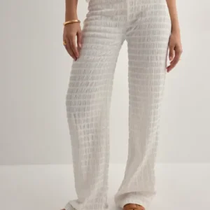Nelly - Hvid - Stunning Low Waist Structure Pants