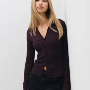 Nelly - Rød - Amazing Button Shirt Top