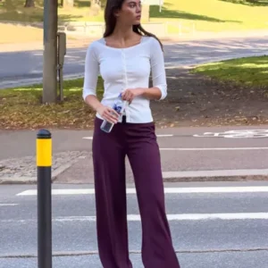 Nelly - Rød - Luxury Soft Pants