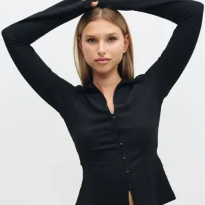 Nelly - Sort - Amazing Button Shirt Top