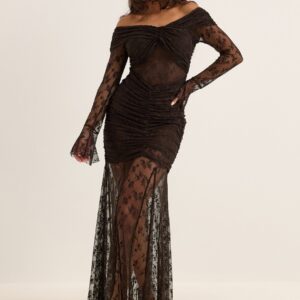 Off Shoulder Lace Gown