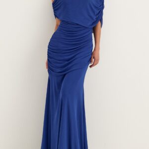 Off Shoulder Mesh Gown