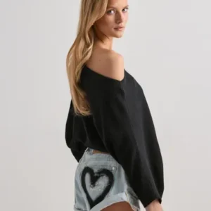 One Teaspoon - Blå - Bandits Heart Short