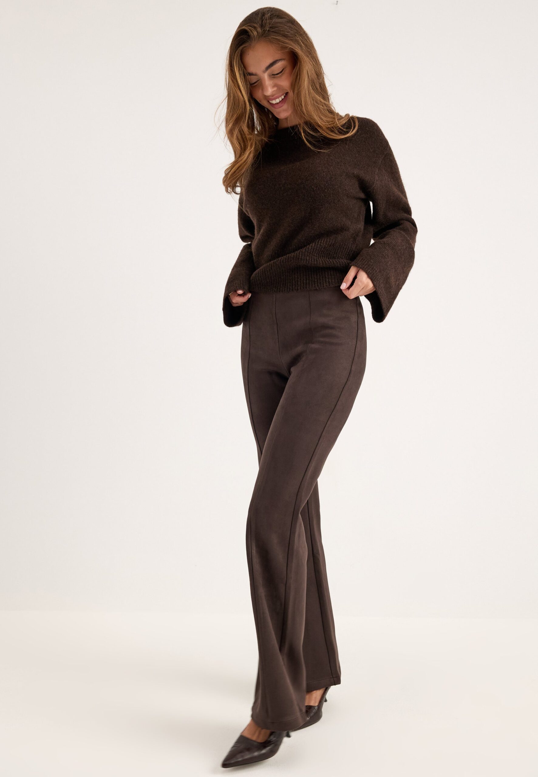 Onlabena Mw Faux Suede Flare Leggings Onlabena Mw Faux Suede Flare Leggings