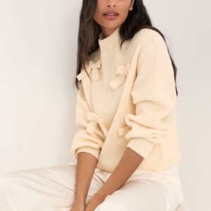 Onllisa Ls Bow Pullover Knt