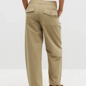 Only - Beige - Onlclair Mw Barrel Pant Pnt Noos