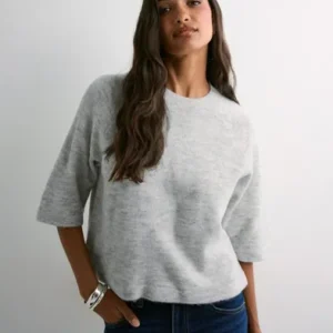 Only - Grå - Onlsimoni 3/4 Pullover Knt Noos