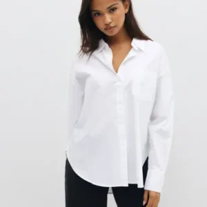Only - Hvid - Onlvirana L/S Shirt Wvn