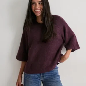 Only - Rød - Onlsimoni 3/4 Pullover Knt Noos