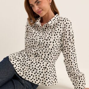 Peplum Cotton Shirt
