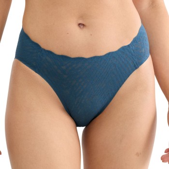 Sloggi Trusser ZERO Feel Bliss High Leg Brief Blå Small Dame Sloggi Trusser ZERO Feel Bliss High Leg Brief Blå Small Dame