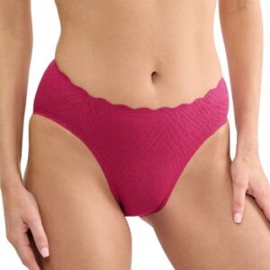 Sloggi Trusser ZERO Feel Bliss High Leg Brief Mørkrosa Small Dame