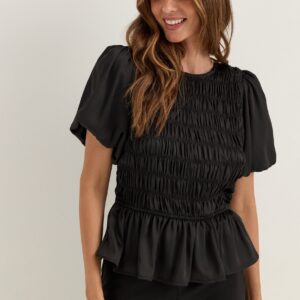 Smock Satin Blouse