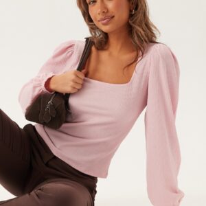 Square Neck Balloon Sleeve Top