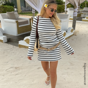 Striped Short Dress