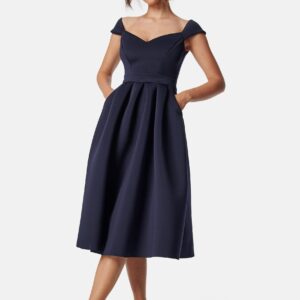 Sweetheart Bardot Midi Dress