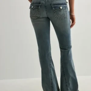 True Religion - Blå - Joey Low Rise Flare