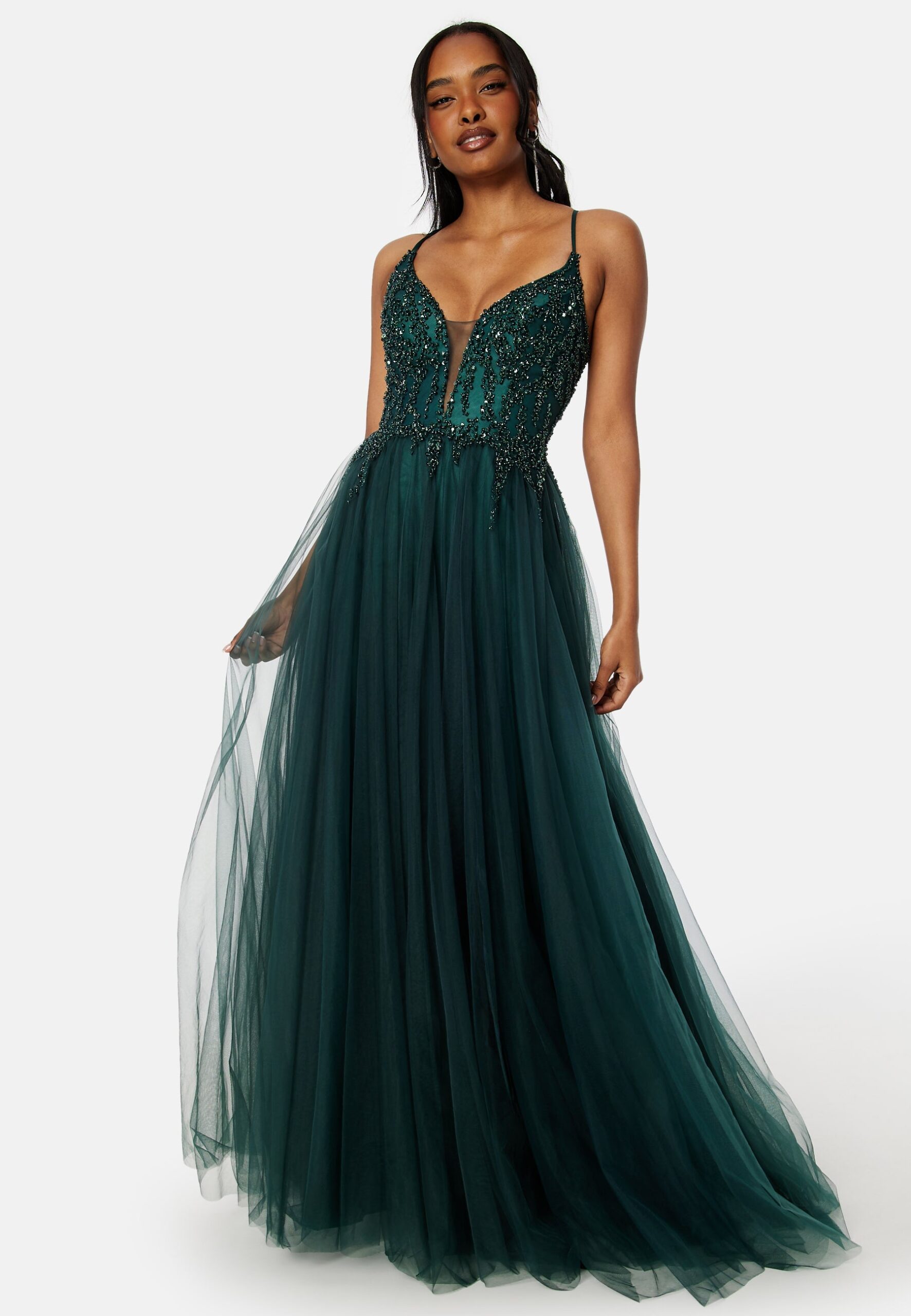 Tulle Back Lacing Evening Dress Tulle Back Lacing Evening Dress