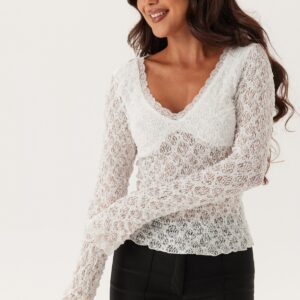 V-Neck Lace Top