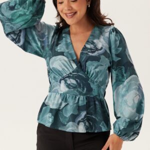 V-neck L/S Blouse