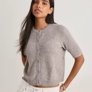 Vero Moda - Beige - Vmdoffy 2/4 O-Neck Button Cardigan