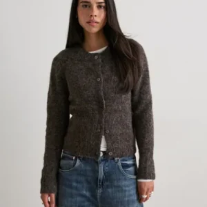Vero Moda - Brun - Vmnovah Ls O-Neck Button Cardi Ga N