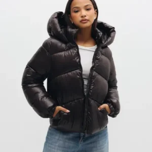 Vero Moda - Brun - Vmuppsashiny Short Jacket